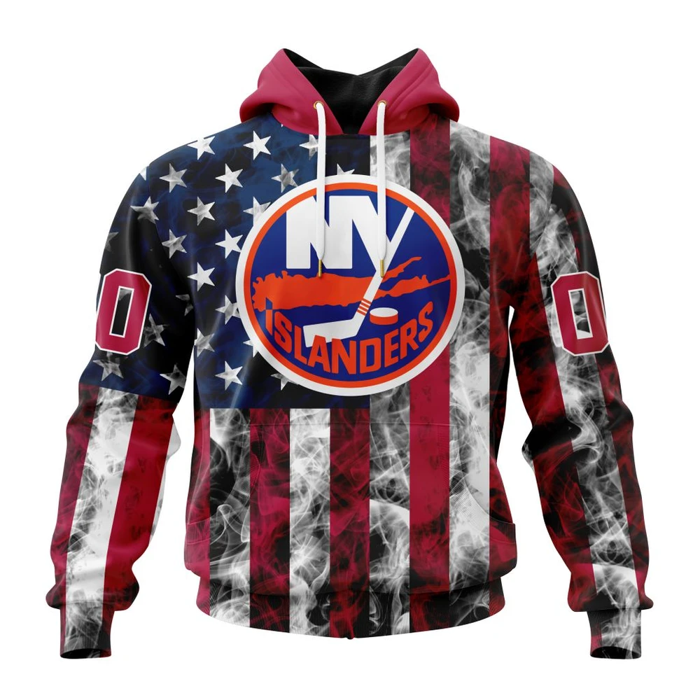 Hoodie NHL New York Islanders Special Design For Independence Day The Fourth Of July St2401 QTNHL080524A486HD