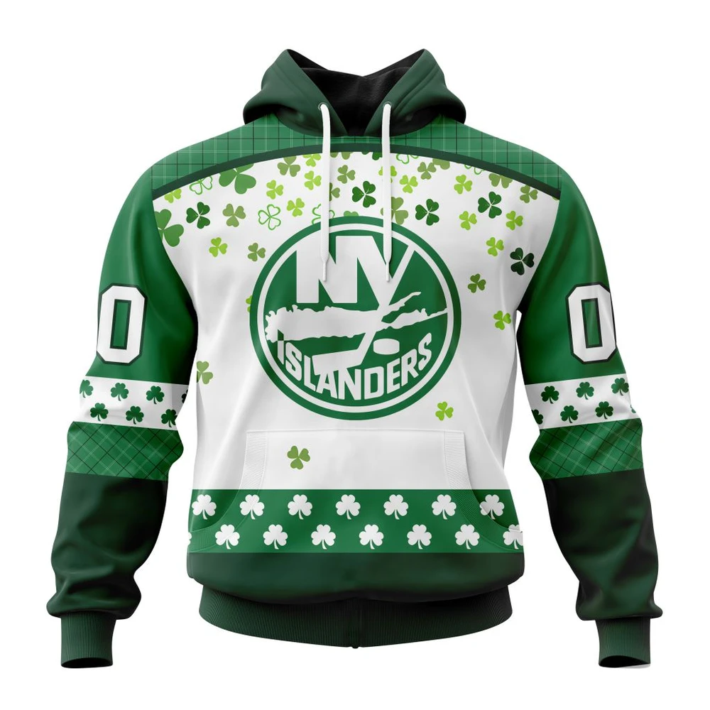 Hoodie NHL New York Islanders Special Design For St. Patrick Day St2401 QTNHL080524A1243HD