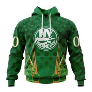 Hoodie NHL New York Islanders Special Design For St. Patrick&apos;s Day St2402 QTNHL080524A172HD