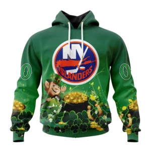 Hoodie NHL New York Islanders Special Design For St. Patrick&apos;s Day St2403 QTNHL080524A898HD
