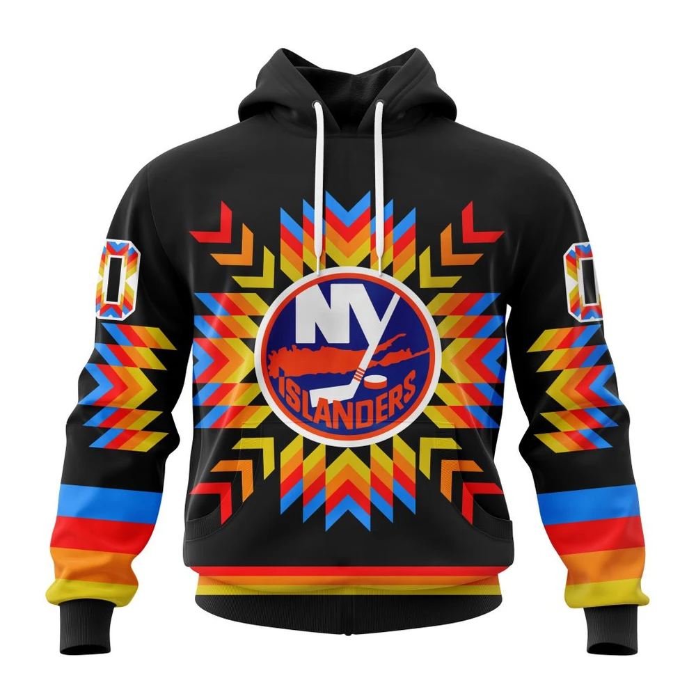Hoodie NHL New York Islanders Special Design With Native Pattern St2306 QTNHL080524A1024HD