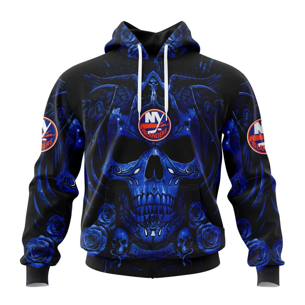 Hoodie NHL New York Islanders Special Design With Skull Art St2203 QTNHL080524A3124HD
