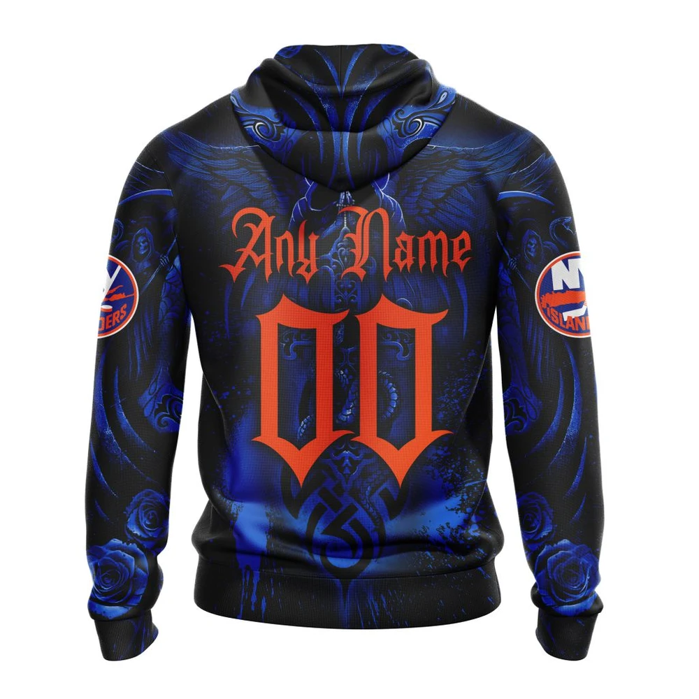 Hoodie NHL New York Islanders Special Design With Skull Art St2203 QTNHL080524A3124HD - Image 2