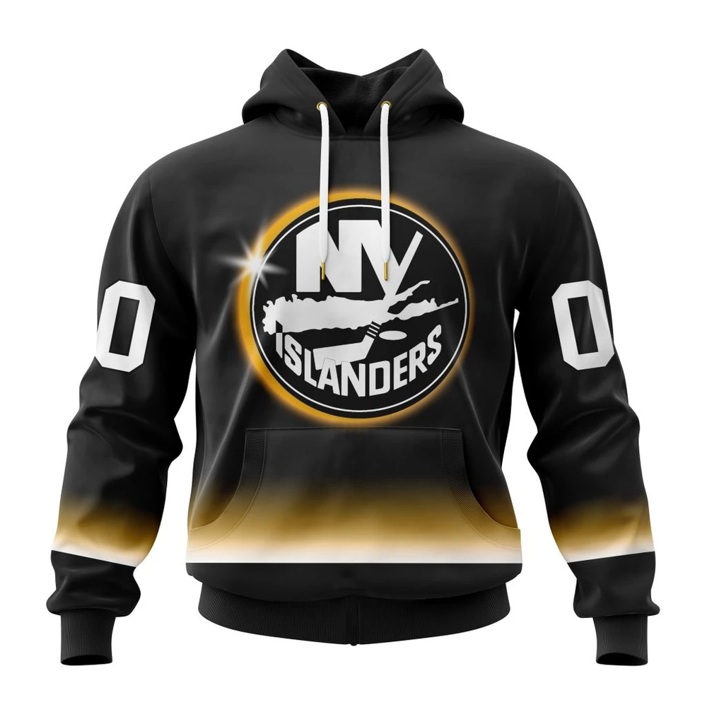 Hoodie NHL New York Islanders Special Eclipse Design St2401 QTNHL080524A628HD