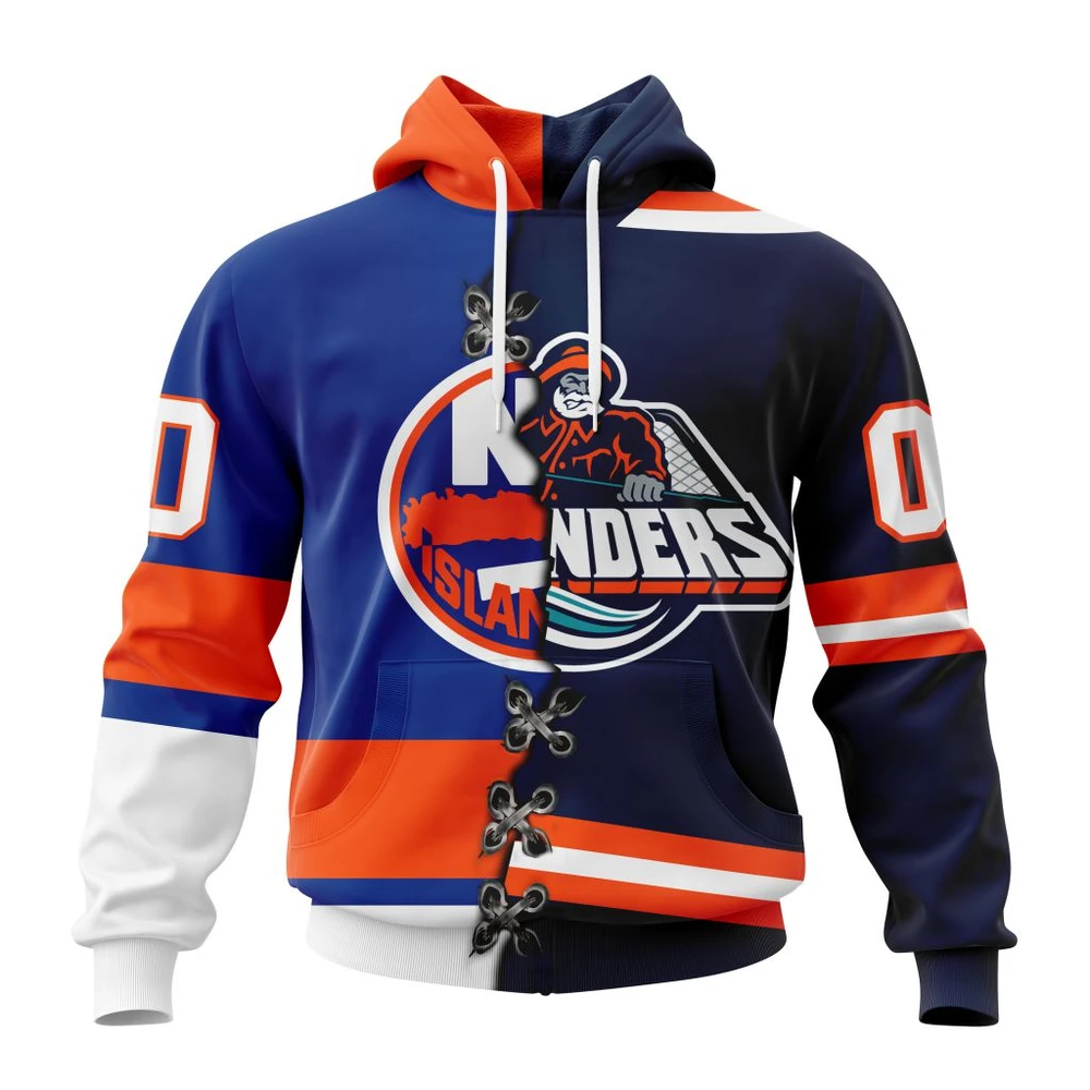 Hoodie NHL New York Islanders Special Home Mix Reverse Retro Personalized Kits QTNHL080524A167HD