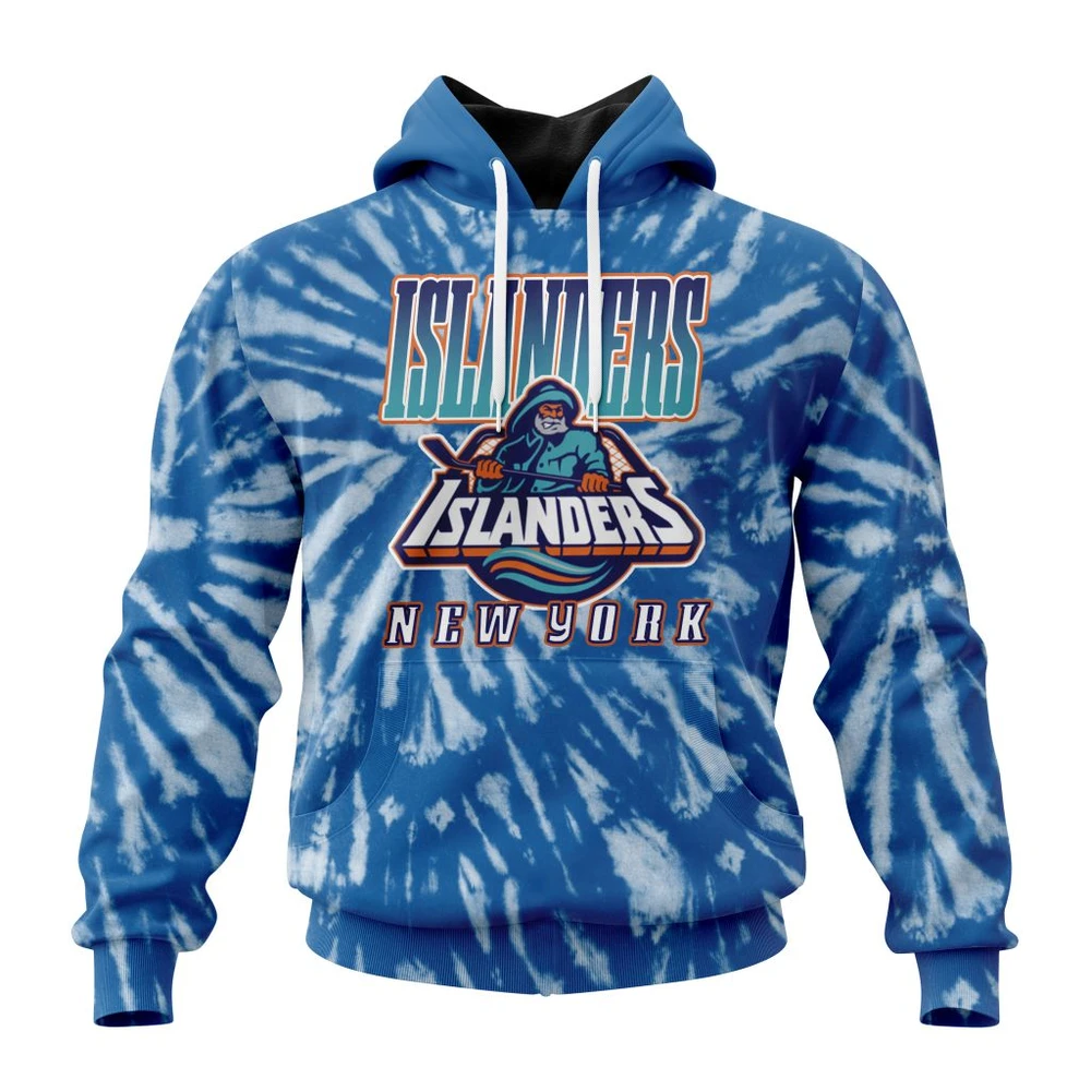 Hoodie NHL New York Islanders Special Retro Vintage Tie Dye St2201 QTNHL080524A3068HD