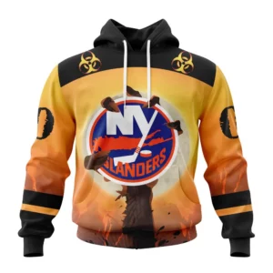 Hoodie NHL New York Islanders Special Zombie Design For Halloween St2305 QTNHL080524A1935HD