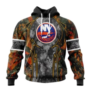 Hoodie NHL New York Islanders, Specialized Design Wih Camo Concepts For Hungting In Forest QTNHL080524A3647HD