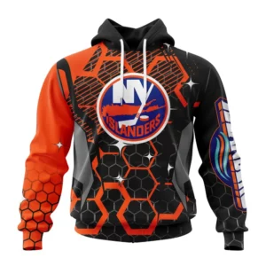 Hoodie NHL New York Islanders, Specialized Design With Motocross Syle V0222 QTNHL080524A3384HD