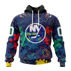 Hoodie NHL New York Islanders, Specialized Fearless Aganst Autism QTNHL080524A2625HD