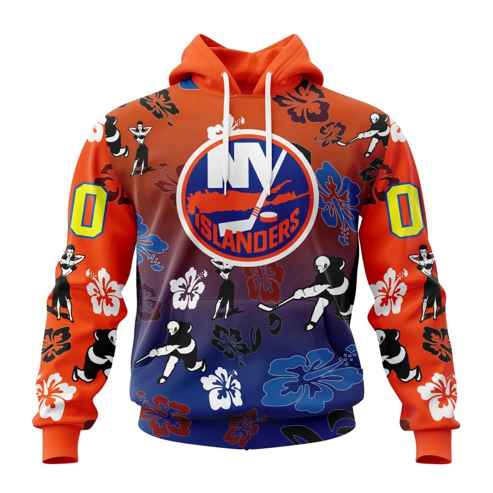 Hoodie NHL New York Islanders X Hawaii Specialized Design For Hawaiia V0122 QTNHL080524A3791HD