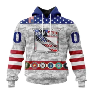 Hoodie NHL New York Rangers Armed Forces Appreciation St2201 QTNHL080524A2766HD