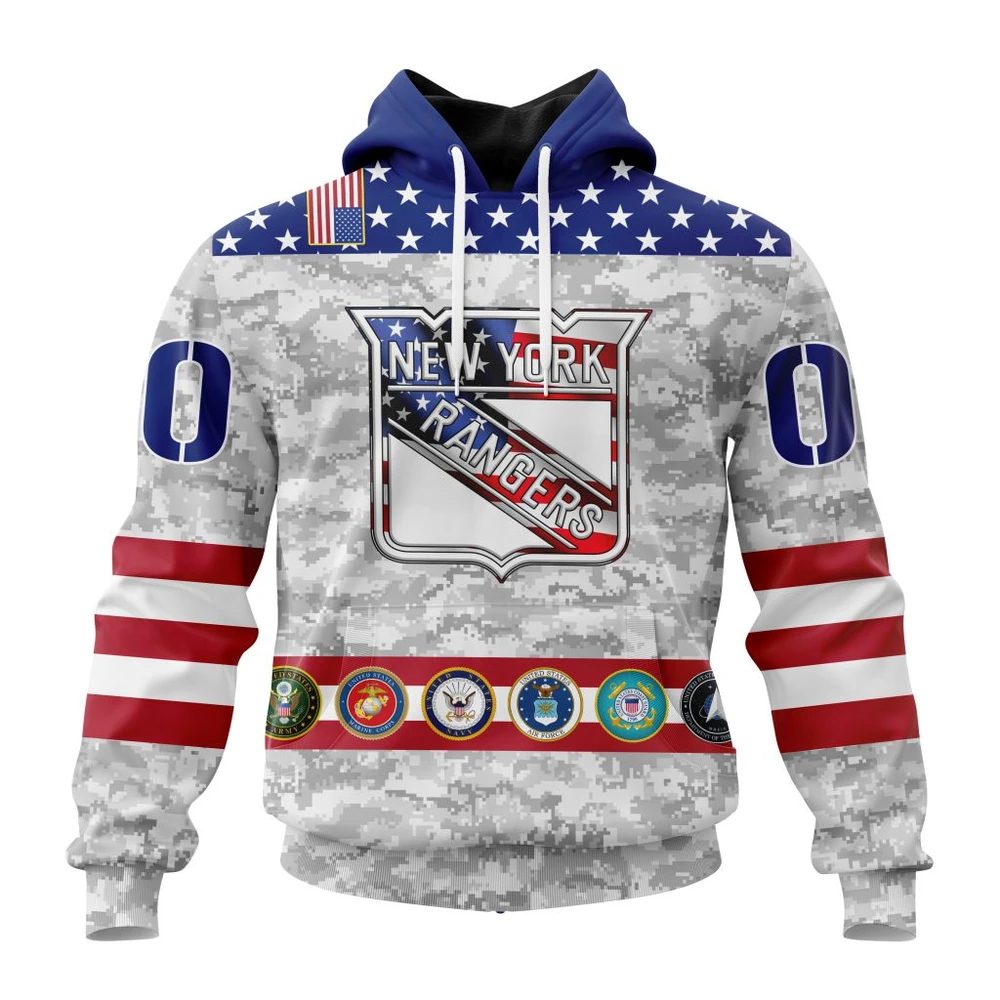 Hoodie NHL New York Rangers Armed Forces Appreciation St2201 QTNHL080524A2766HD