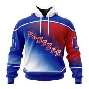 Hoodie NHL New York Rangers Personalize Gradient Series Concept St2301 QTNHL080524A187HD