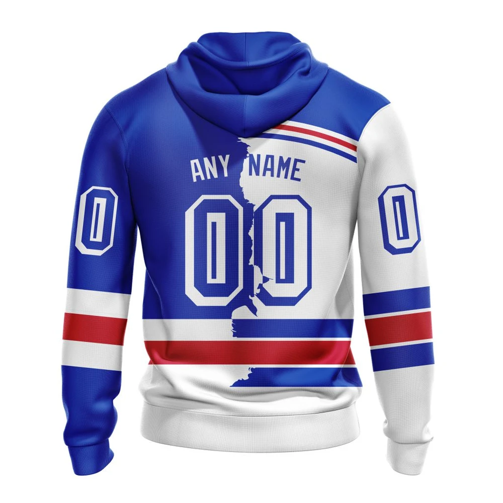 Hoodie NHL New York Rangers Personalize Home Mix Away Kits QTNHL080524A1508HD - Image 2