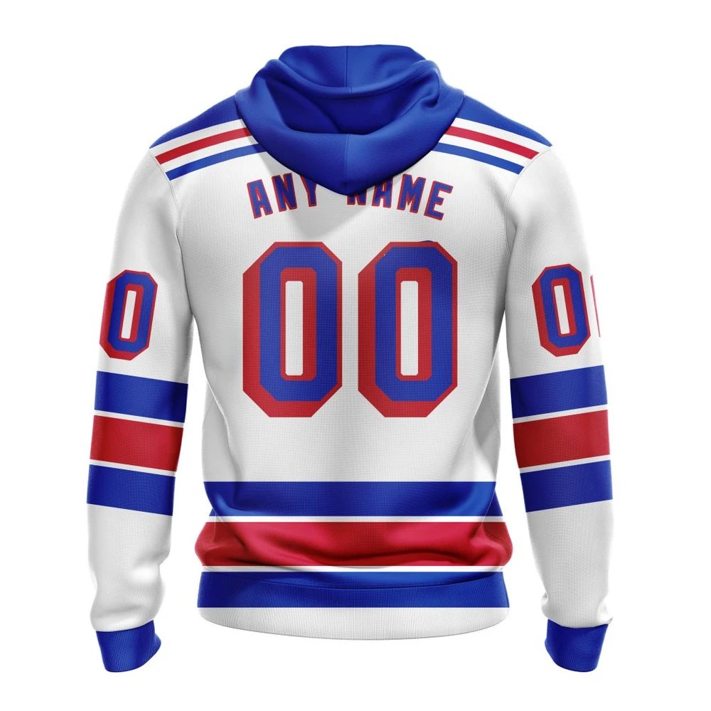 Hoodie NHL New York Rangers Personalized Away Kits QTNHL080524A1548HD - Image 2