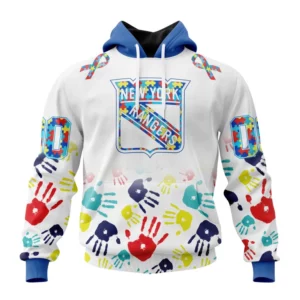Hoodie NHL New York Rangers Special Autism Awareness Design St2203 QTNHL080524A2501HD