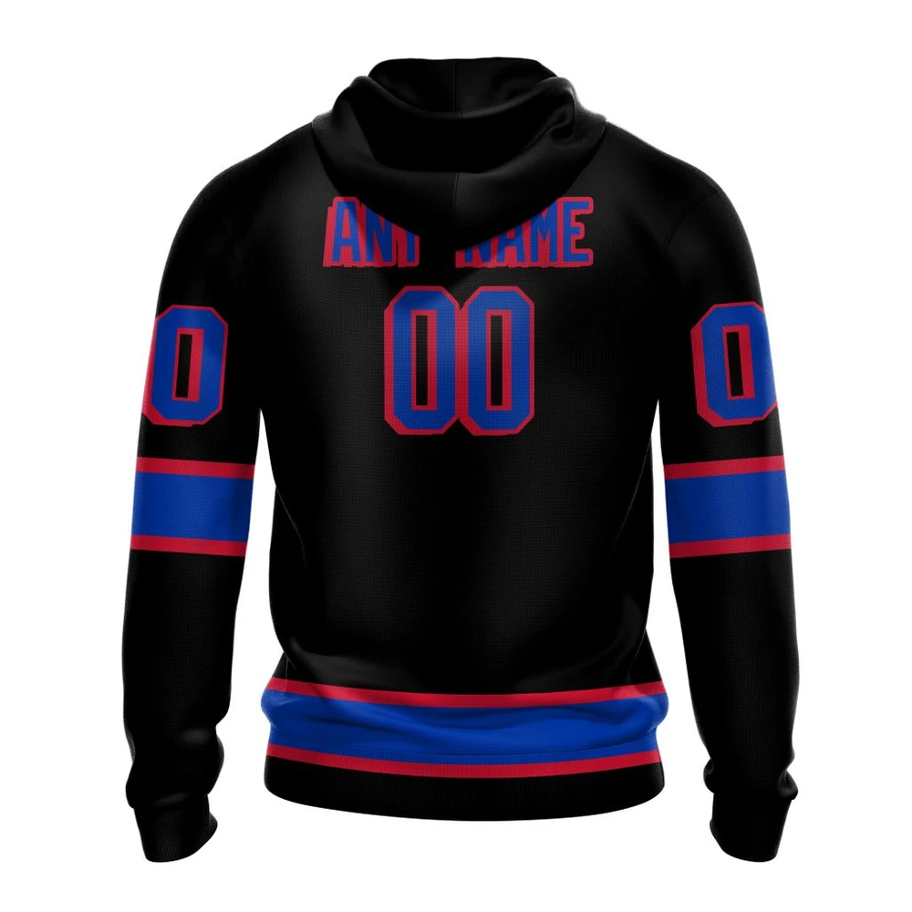 Hoodie NHL New York Rangers Special Blackout Design St2401 QTNHL080524A595HD - Image 2
