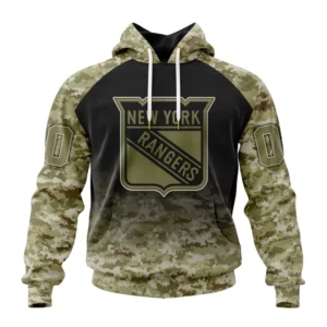 Hoodie NHL New York Rangers Special Camo Design For Veterans Day St2302 QTNHL080524A1774HD