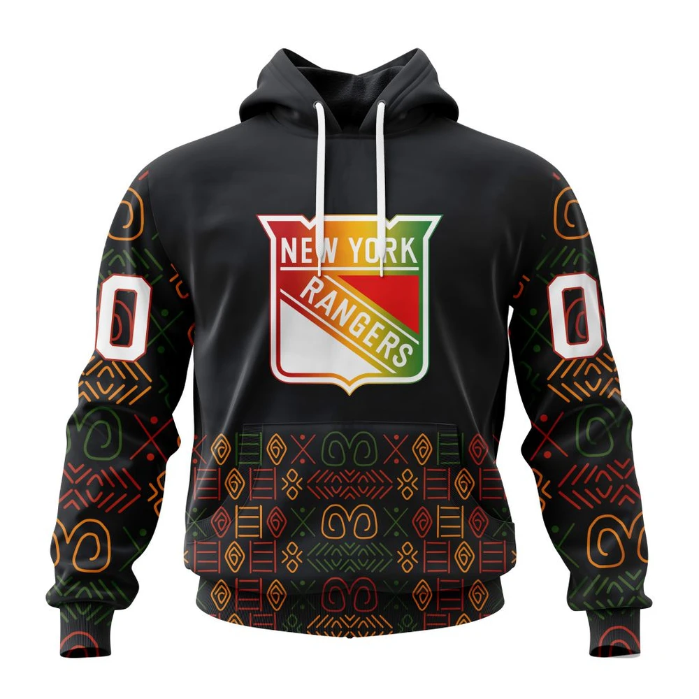 Hoodie NHL New York Rangers Special Design For Black History Month St2401 QTNHL080524A1055HD