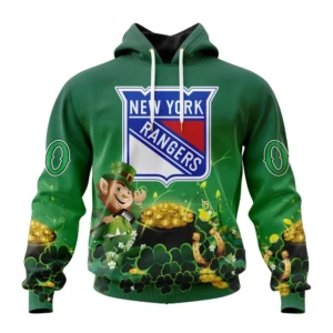 Hoodie NHL New York Rangers Special Design For St. Patrick&apos;s Day St2403 QTNHL080524A897HD