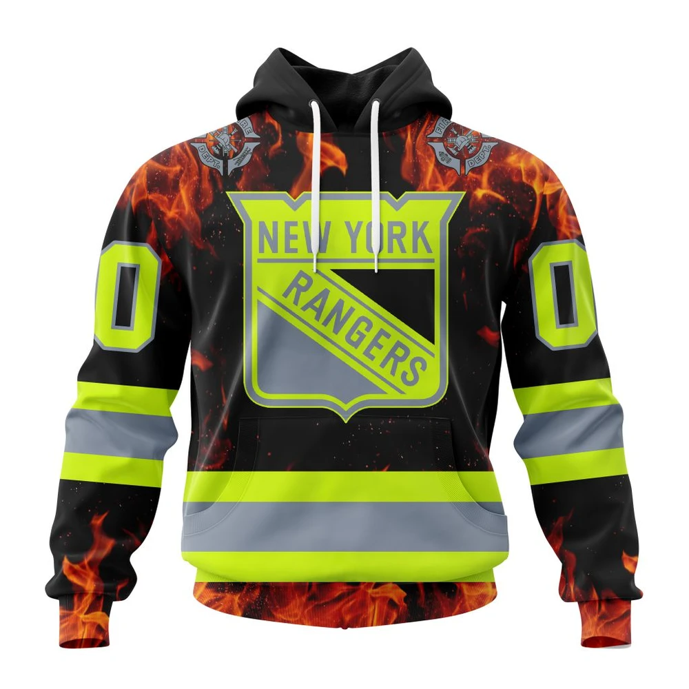Hoodie NHL New York Rangers Special Design Honoring Firefighters St2401 QTNHL080524A1087HD