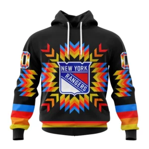 Hoodie NHL New York Rangers Special Design With Native Pattern St2306 QTNHL080524A1023HD