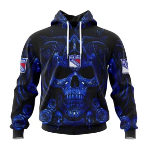 Hoodie NHL New York Rangers Special Design With Skull Art St2203 QTNHL080524A139HD
