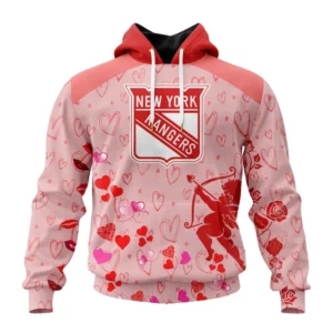 Hoodie NHL New York Rangers Special Gift For Valentines Day St2402 QTNHL080524A960HD