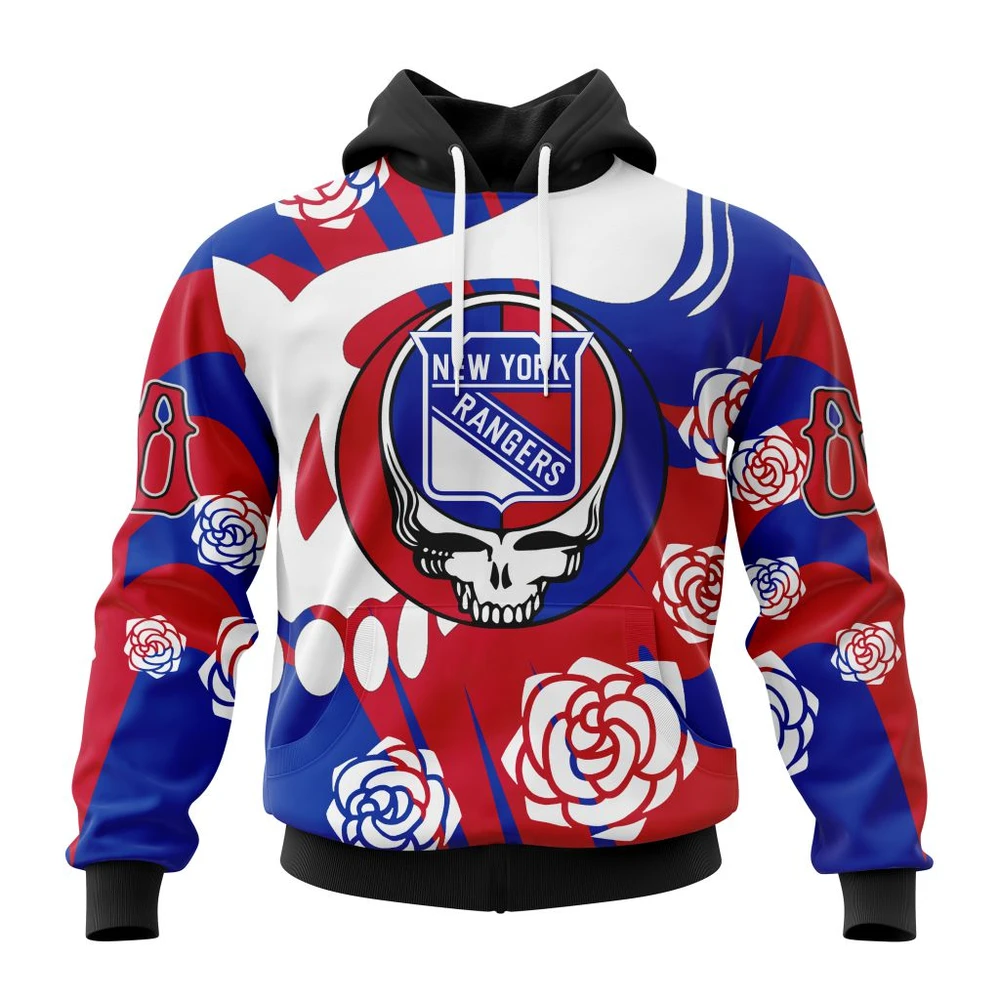 Hoodie NHL New York Rangers Special Grateful Dead Design St2305 QTNHL080524A1274HD