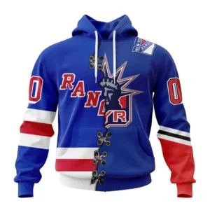 Hoodie NHL New York Rangers Special Home Mix Reverse Retro Personalized Kits QTNHL080524A929HD