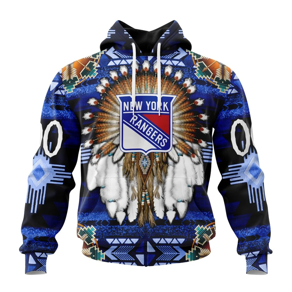 Hoodie NHL New York Rangers Special Native Costume Design St2202 QTNHL080524A2681HD