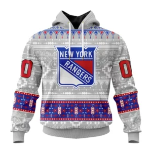Hoodie NHL New York Rangers Special Native Design St2302 QTNHL080524A2054HD