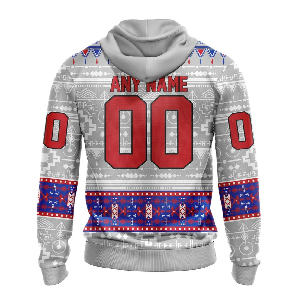 Hoodie NHL New York Rangers Special Native Design St2302 QTNHL080524A2054HD - Image 2