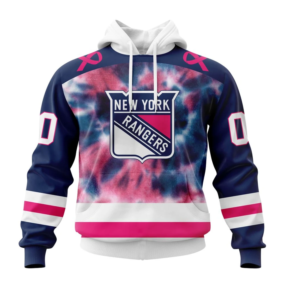 Hoodie NHL New York Rangers Special Pink October Fight Breast Cancer St2303 QTNHL080524A1829HD