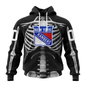 Hoodie NHL New York Rangers Special Skeleton Costume For Halloween St2301 QTNHL080524A2024HD