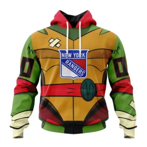 Hoodie NHL New York Rangers Special Teenage Mutant Ninja Turtles Design St2301 QTNHL080524A2267HD