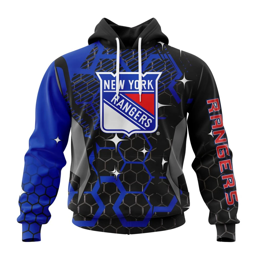Hoodie NHL New York Rangers, Specialized Design With Motocross Syle V0222 QTNHL080524A3383HD