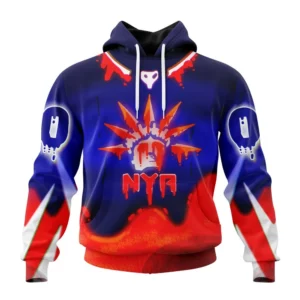Hoodie NHL New York Rangers, Specialized Jersey For Halloween Night QTNHL080524A376HD