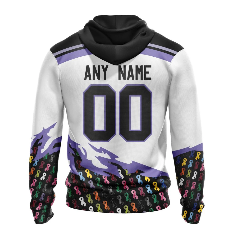 Hoodie NHL New York Rangers, Specialized Kits In October We Stand Together We Can Beat Cancer QTNHL080524A3412HD - Image 2