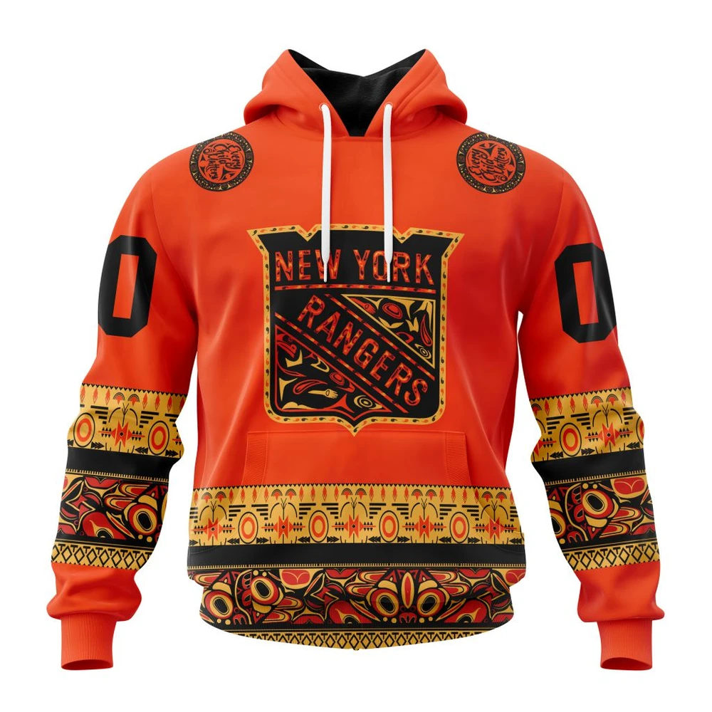 Hoodie NHL New York Rangers, Specialized National Day For Truth And Reconciliation QTNHL080524A3204HD