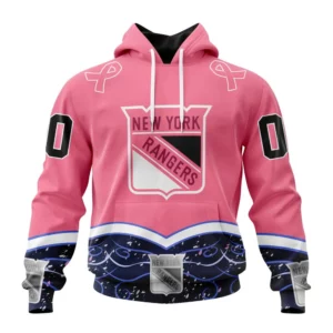 Hoodie NHL New York Rangers, Specialized Unisex For Hockey Fights Cancer QTNHL080524A2822HD
