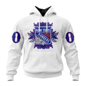Hoodie NHL New York Rangers, Specialized Unisex Kits Dia De Muertos QTNHL080524A2855HD