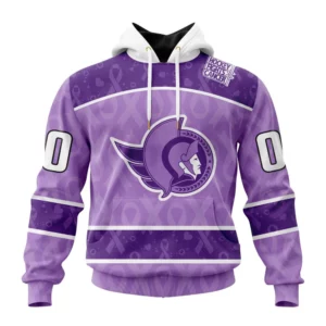 Hoodie NHL Ottawa Senators New Lavender Hockey Fight Cancer St2301 QTNHL080524A1480HD