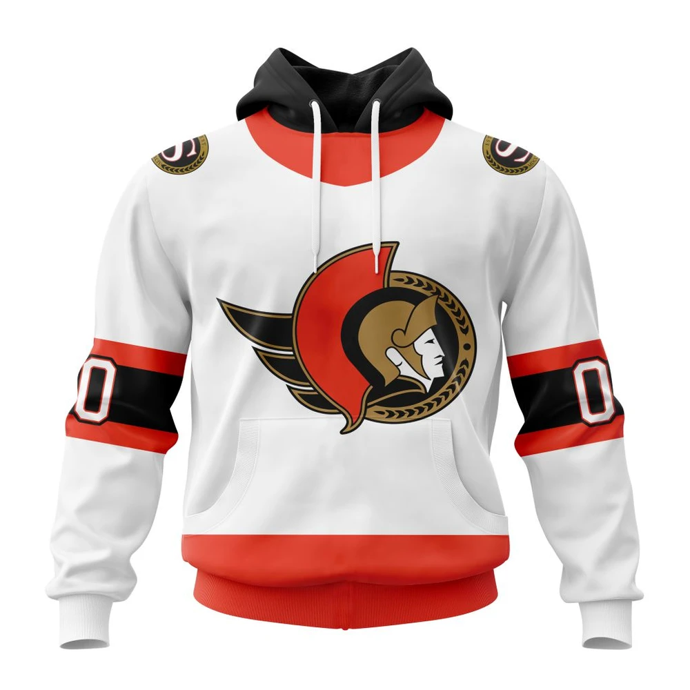 Hoodie NHL Ottawa Senators Personalized Away Kits QTNHL080524A1547HD