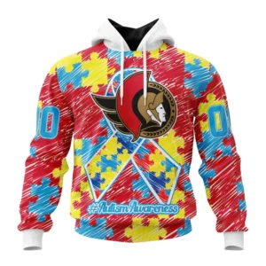 Hoodie NHL Ottawa Senators Special Autism Awareness Design St2201 QTNHL080524A2470HD