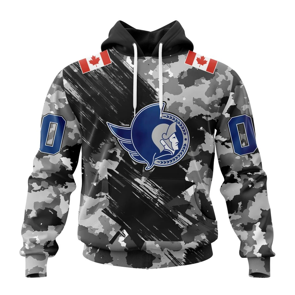Hoodie NHL Ottawa Senators Special Camo Armed Forces Design St2301 QTNHL080524A2173HD