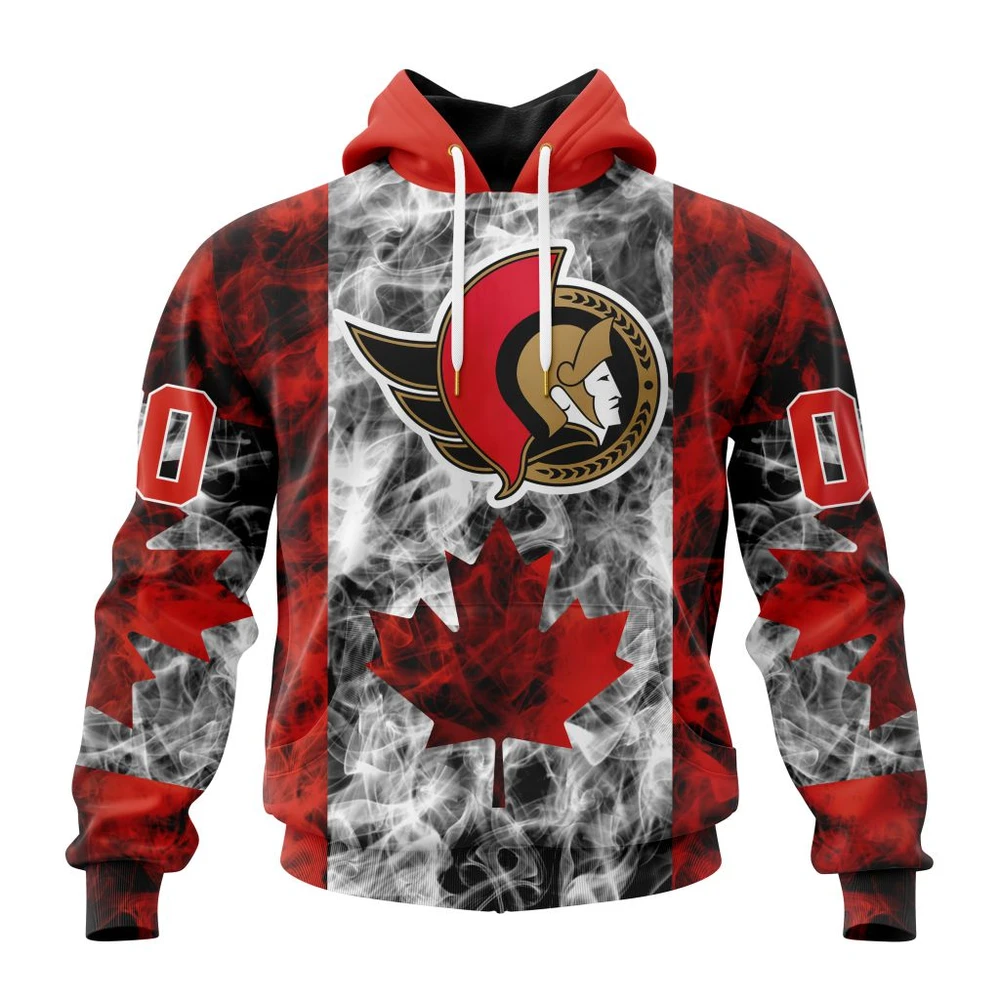 Hoodie NHL Ottawa Senators Special Design For Canada Day St2401 QTNHL080524A484HD