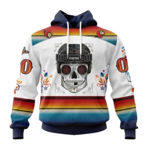 Hoodie NHL Ottawa Senators Special Design For Dia De Los Muertos St2301 QTNHL080524A1443HD
