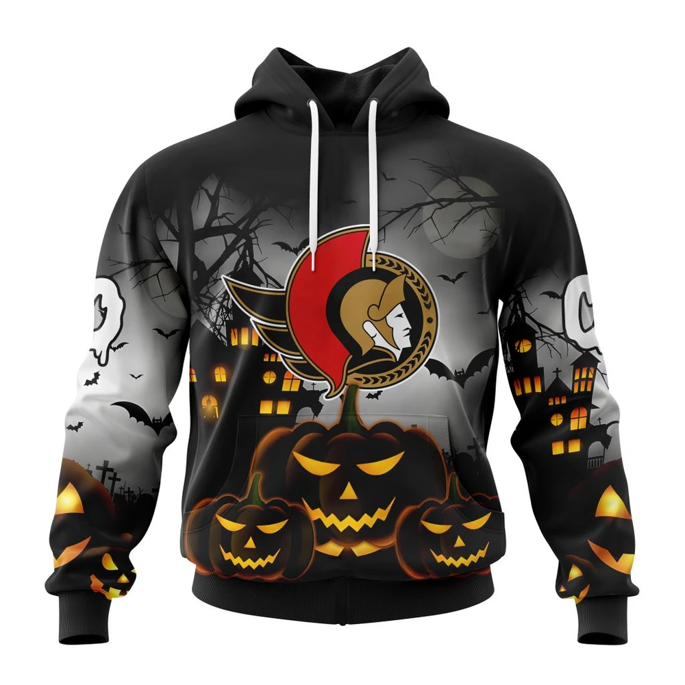 Hoodie NHL Ottawa Senators Special Design For Halloween St2302 QTNHL080524A244HD